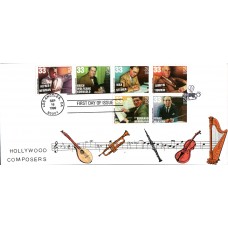 #3339-44 Hollywood Composers B Line FDC