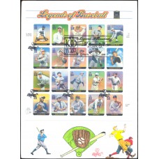 #3408 Legends of Baseball B Line FDC