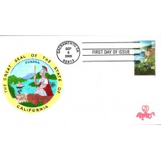 #3438 California Statehood B Line FDC