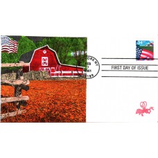 #3469 Flag Over Farm B Line FDC