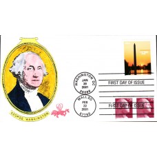 #3473 Washington Monument Dual B Line FDC