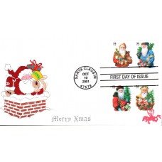 #3537a-40a Santa Claus B Line FDC