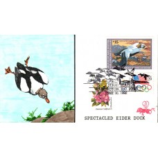 #RW59 Spectacled Eider B Line FDC