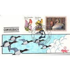 #RW60 Canvasbacks B Line FDC