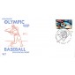 #2619 Olympic Baseball Bradybaugh FDC