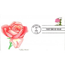 #2492 Pink Rose Burks FDC