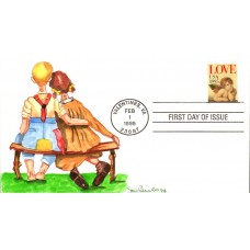 #2948 Love - Cherub Burks FDC