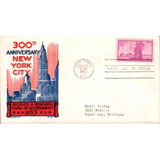 #1027 New York City Boll FDC