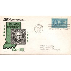 #996 Indiana Territory Boll FDC