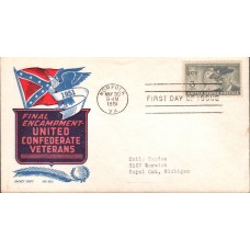 #998 United Confederate Veterans Boll FDC