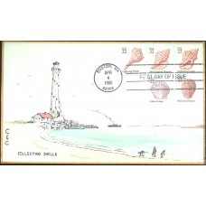 #2117-21 Seashells C & C FDC