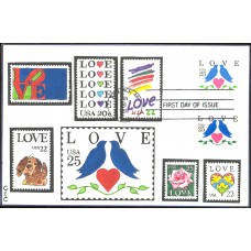 #2440-41 Love - Birds C & C FDC