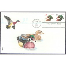 #2484-85 Wood Duck C & C FDC