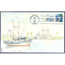 #2529 Fishing Boat Combo C & C FDC