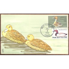#RW53 Fulvous Whistling Duck C & C FDC