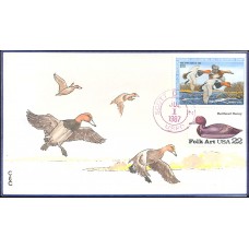 #RW54 Redhead Ducks C & C FDC