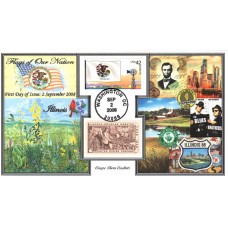 #4289 FOON: Illinois Flag Carpe Diem FDC