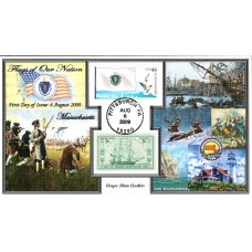 #4297 FOON: Massachusetts Flag Carpe Diem FDC