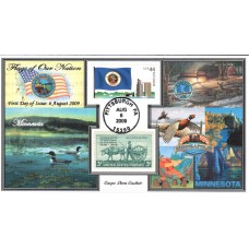 #4299 FOON: Minnesota Flag Carpe Diem FDC