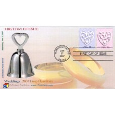 #4151-52 Love - Silver Heart C-Cubed FDC