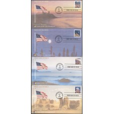 #4232-35 US Flags C-Cubed FDC Set