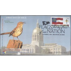 #4285 FOON: Georgia Flag C-Cubed FDC