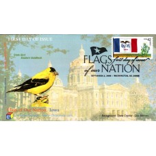 #4291 FOON: Iowa Flag C-Cubed FDC