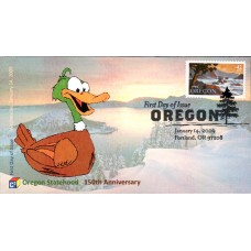 #4376 Oregon Statehood C-Cubed FDC