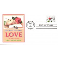 #3551 Rose and Love Letters CEC FDC