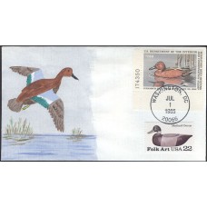 #RW52 Cinnamon Teal Charlton FDC