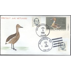 #RW53 Fulvous Whistling Duck Plate Charlton FDC