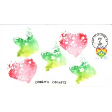 #2248 LOVE - Hearts Charm's FDC