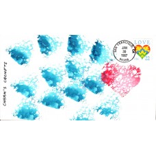 #2248 LOVE - Hearts Charm's FDC