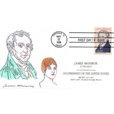 #2216e James Monroe Claddagh FDC