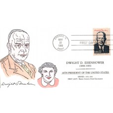 #2219g Dwight D.  Eisenhower Claddagh FDC