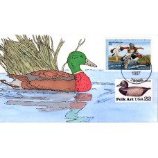 #RW54 Redhead Ducks Claddagh FDC - 2138