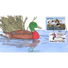 #RW54 Redhead Ducks Claddagh FDC - 2140