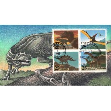 #2422-25 Dinosaurs Cloud FDC