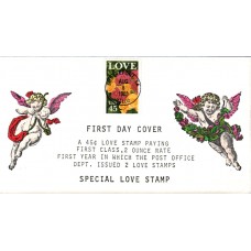 #2379 Love - Roses Coin 4 FDC