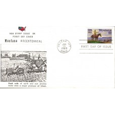 #2401 Montana Statehood Coin 4 FDC