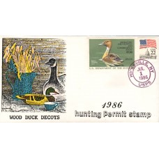 #RW53 Fulvous Whistling Duck Coin 4 FDC