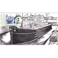 #3183f Panama Canal Cole FDC