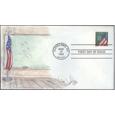 #3283 Flag Over Chalkboard Cole FDC