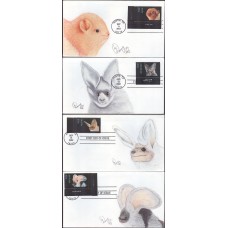 #3661-64 American Bats Cole FDC Set