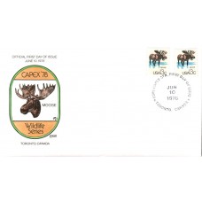 #1757e Capex Wildlife - Moose Collins FDC