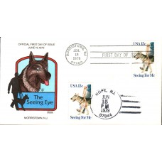 #1787 Seeing Eye Dog Collins FDC