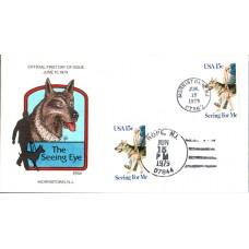 #1787 Seeing Eye Dog Collins FDC - B202