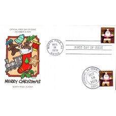 #1800 Santa Ornament Collins FDC