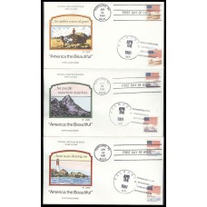 #1890//93 American the Beautiful Collins FDC Set