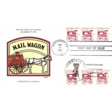 #1903 Mail Wagon 1880s PNC Collins FDC